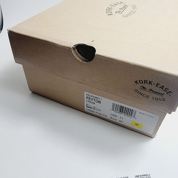 NEW Kork-Ease Peyton Napa Suede Leather Flats Slip on shoe Size 11 Cream - Picture 7 of 7